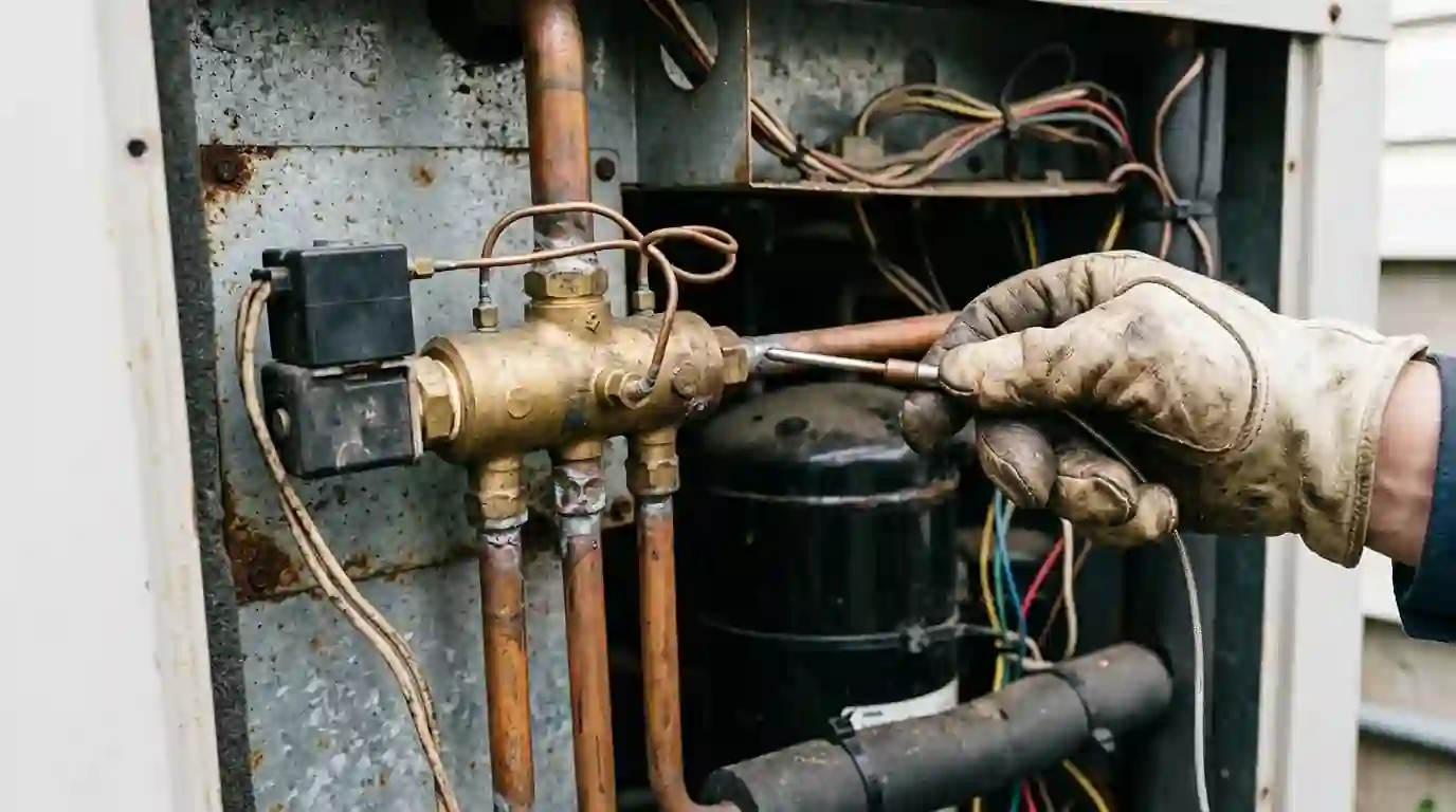 Testing a heat pump reversing valve