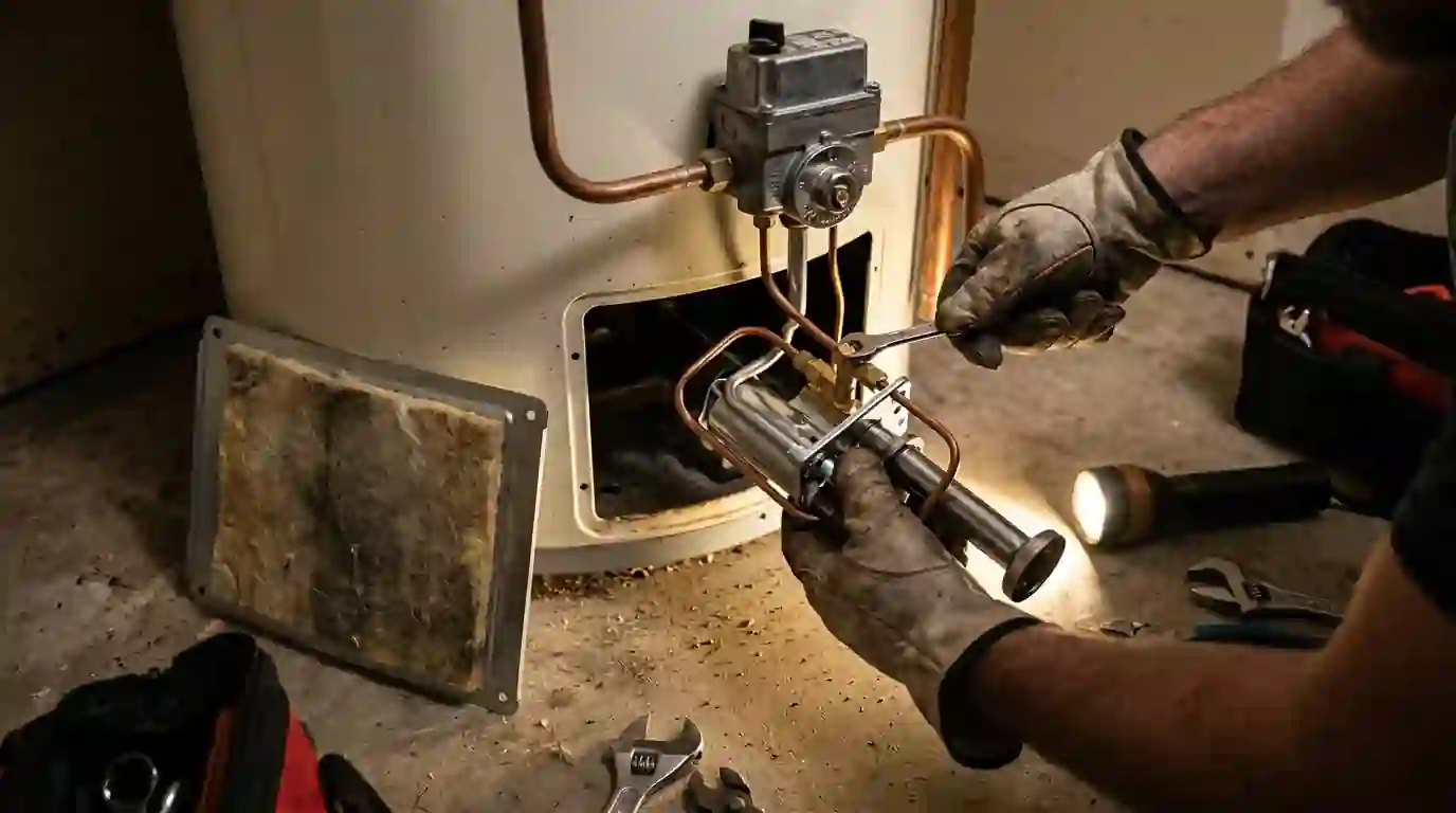 Replacing a water heater thermocouple
